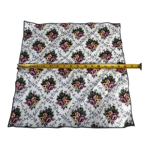 Longaberger Woven Traditions Waverly Mothers Day Roses Floral Fabric Napkin Sgl - Picture 2 of 2